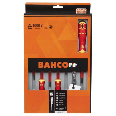 BH-B220.027 Набор отверток с изоляцией Fit B220.027 BAHCO